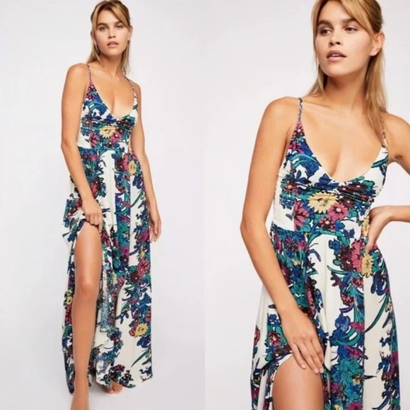 Free People Through The Vine Printed Maxi Dress - Picture 10 of 10